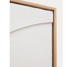 Tableau Sefri avec formes géométriques circulaires blanc 60 x 90 cm