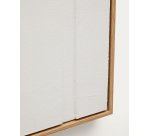 Tableau Sefri avec formes géométriques droites blanc 60 x 90 cm