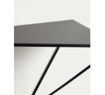 Étagère Teg prisme en acier avec finition noire 40 x 20 cm