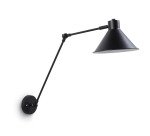 Aplique Dione de acero con acabado pintado negro