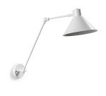 Aplique Dione de acero con acabado pintado blanco