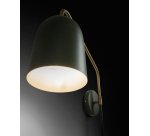 Applique murale Audrie en acier peint en vert