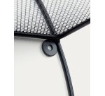 Étagère murale Across en acier avec finition noire Ø 55 cm