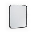 Miroir mural Marco métal noir 40 x 40 cm