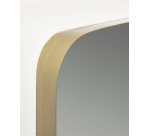 Miroir mural Marco métal doré 60 x 60 cm