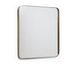Miroir mural Marco métal doré 60 x 60 cm