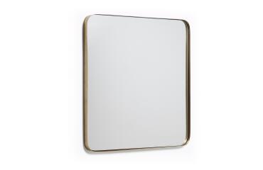 Miroir mural Marco métal doré 60 x 60 cm
