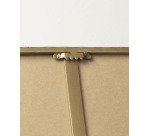 Miroir mural Marco métal doré 60 x 60 cm