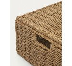 Lot Tossa de 2 boites avec couvercles en fibres naturelles 57 x 36 cm / 60 x 40 cm