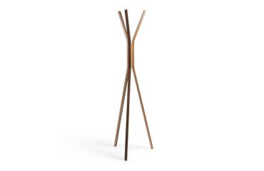 Porte-manteaux Chelsey bois massif d'hévéa 170 cm