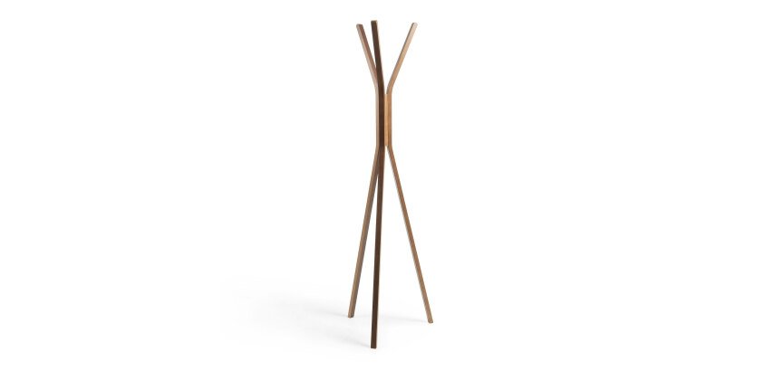 Portemanteau Chelsey bois massif d'hévéa 170 cm