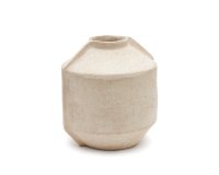 Beige Meja-vaas van papier-maché 47 cm