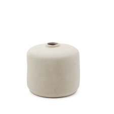 Serina papier mâché vase in white 36.5 cm