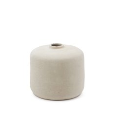 Jarrón Serina de papel maché blanco 36,5 cm