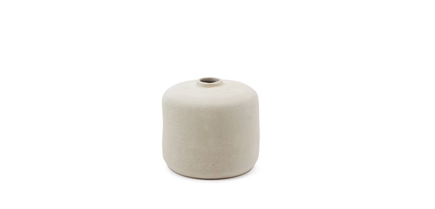 Serina papier mâché vase in white 36.5 cm