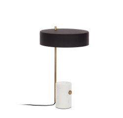 Phant table lamp in metal and marble