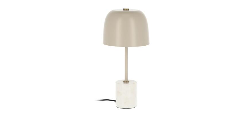 Alish table lamp in metal and marble