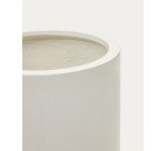Cache-pot Aiguablava en ciment blanc Ø 42 cm
