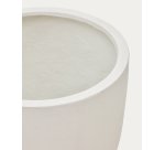 Cache-pot Aiguablava en ciment blanc Ø 56 cm