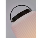 Lampe de table Verona en polyéthylène et métal avec finition noire