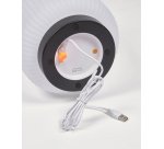 Lampe de table Verona en polyéthylène et métal avec finition noire