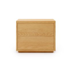 Mesita de noche Abilen de chapa de roble 53 x 44 cm FSC 100%