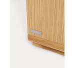 Table de chevet Abilen en placage de chêne 53 x 44 cm