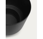 Macetero redondo Mash metal negro Ø 28 cm