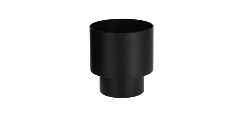 Mash black metal planter Ø 28 cm