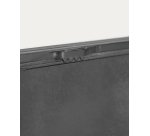 Espejo de pared Ulrica metal negro 80 x 80 cm