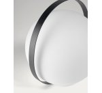 Lampe à poser nomade Dinesh avec poignée en acier noir