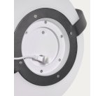 Lampe à poser nomade Dinesh avec poignée en acier noir