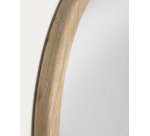Miroir rond Alum bois massif de mindi  Ø 100 cm
