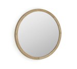 Espejo redondo Alum madera maciza mindi Ø 80 cm