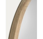 Espejo redondo Alum madera maciza mindi Ø 80 cm