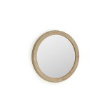 Miroir rond Alum bois massif de mindi