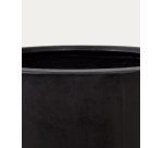 Pot de fleurs Aiguablava en ciment noir Ø 75 cm