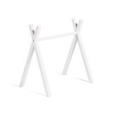 Arche d'éveil tipi Maralis en bois de hêtre avec finition blanche