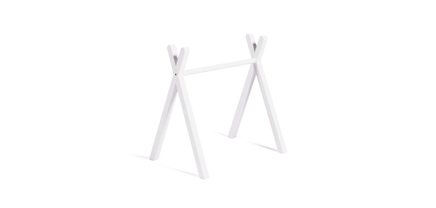 DE_Arche d'éveil tipi Maralis en bois de hêtre avec finition blanche