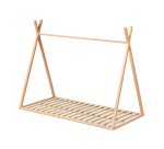Lit tipi Maralis en bois de hêtre avec finition naturelle
