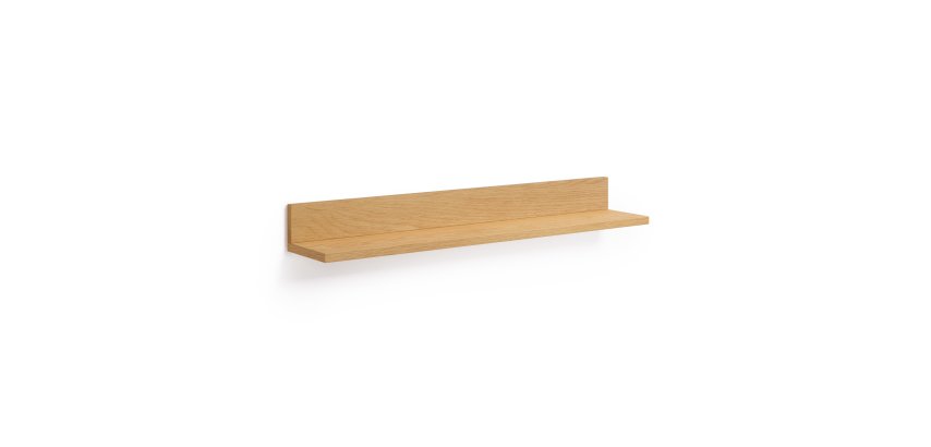 Étagère Abilen en placage de chêne 80 x 15 cm