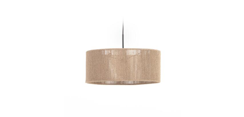Abat-jour pour suspension Crista en jute finition naturelle
