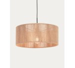 Pantalla para lámpara de techo Crista de yute con acabado natural Ø 47 cm