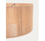 Pantalla para lámpara de techo Crista de yute con acabado natural Ø 47 cm
