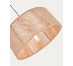 Pantalla para lámpara de techo Crista de yute con acabado natural Ø 47 cm