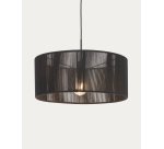 Abat-jour pour suspension Cantia en coton finition noire Ø 47 cm