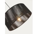 Abat-jour pour suspension Cantia en coton finition noire Ø 47 cm