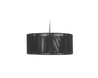 Cantia cotton ceiling light shade with black finish Ø 47 cm