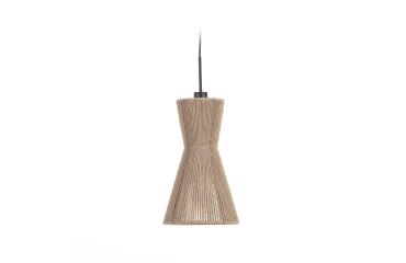 Abat-jour pour suspension Crista en jute finition naturelle Ø 24,5 cm