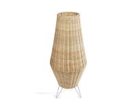 Large Kamaria floor lamp in rattan with natural finish